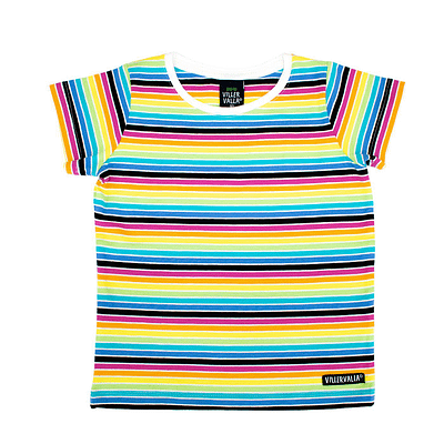Villervalla rainbow stripe t-shirt