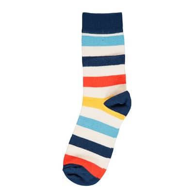 Maxomorra Milk stripy socks