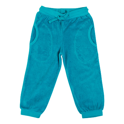 DUNS Sweden Terry trousers lake blue