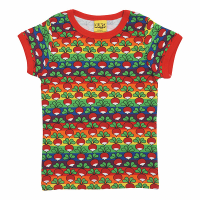 DUNS Sweden t-shirt rainbow radish
