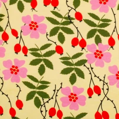 DUNS Sweden rosehip print