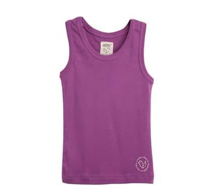 Girls purple cotton vest