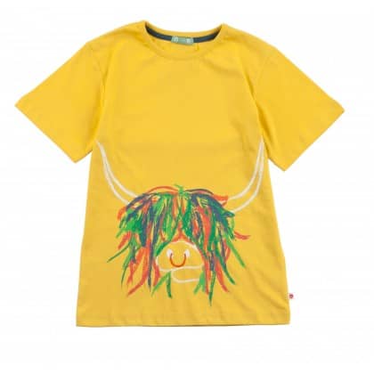 Organic cotton highland cow t-shirt
