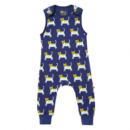 Hello Tiger dungarees by Piccalilly in organic cotton (92cm 18-24 months)