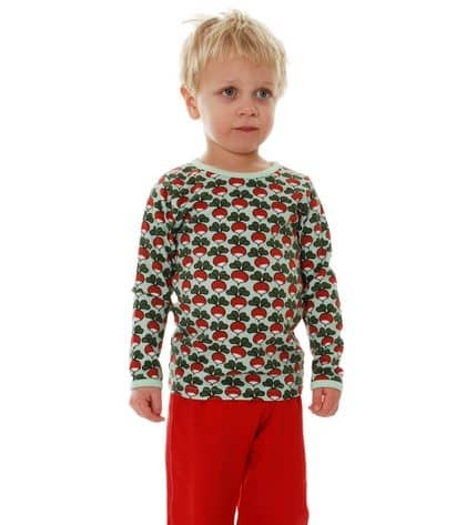 DUNS Sweden Misty Jade Radishes organic long sleeve top - Image 6