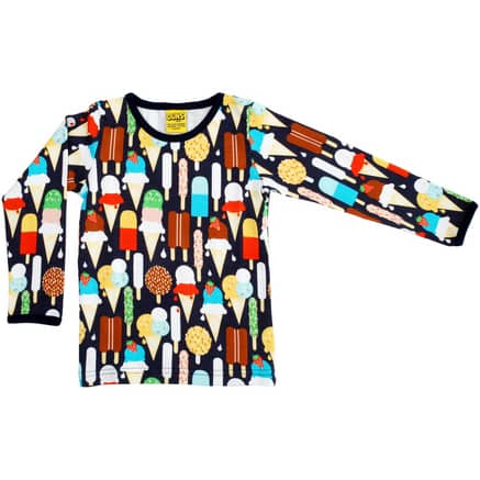 DUNS Sweden organic long sleeve ice creams top (158cm)