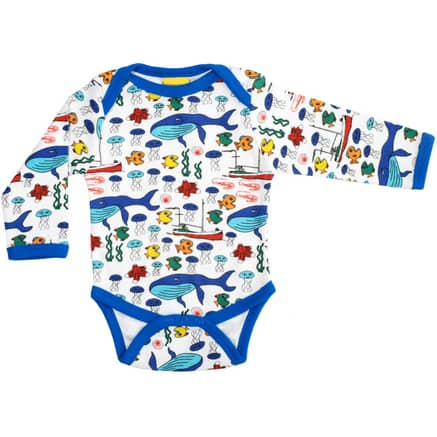 Shark playsuit dungarees by Maxomorra in organic velour - Image 5