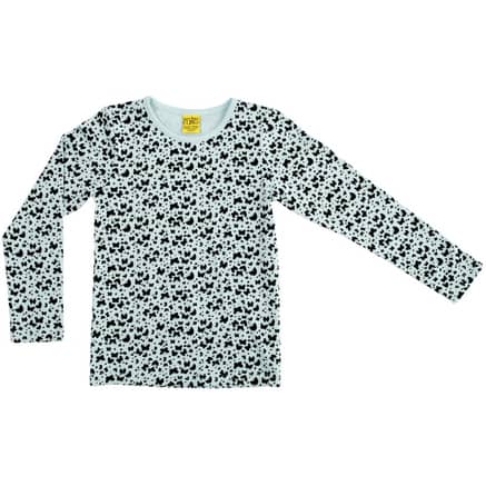 Ice blue butterflies organic long sleeve top - More than a fling  (Age 7-8)