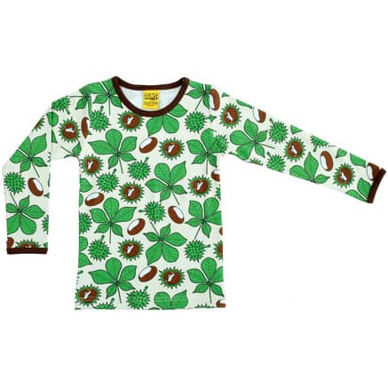 DUNS Sweden Chestnuts organic long sleeve top (Age 9-10)