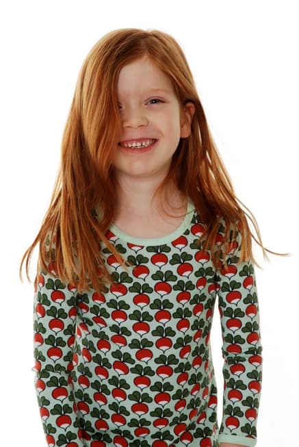 DUNS Sweden Misty Jade Radishes organic long sleeve top - Image 5