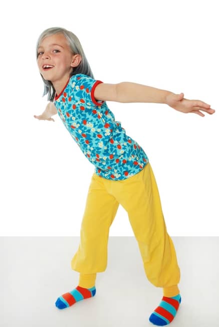 More than a Fling bright plain colour yellow baggy joggers (110-116cm age 4-6) - Image 3