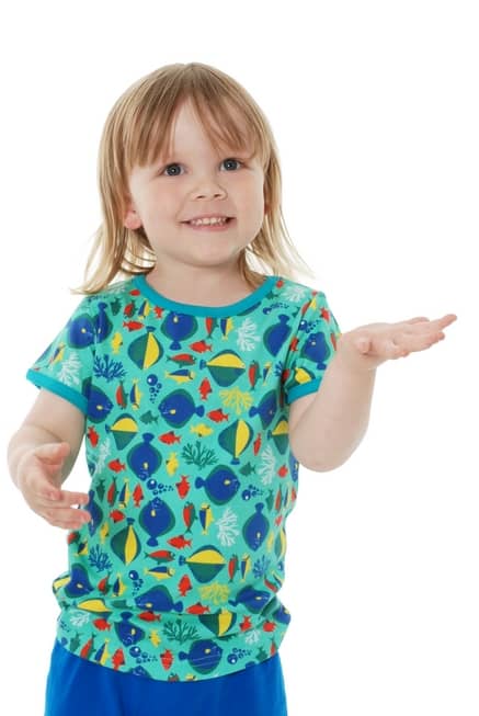 DUNS Sweden fish print organic cotton t-shirt (2-3 years) - Image 3