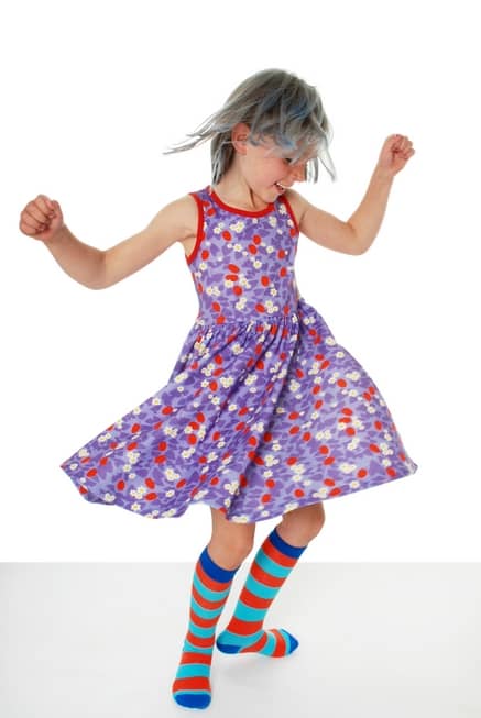DUNS Sweden winter trip print organic long sleeve twirly dress (128cm Age 7-8) - Image 4