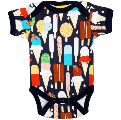 DUNS Sweden organic cotton ice cream baby vest
