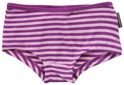 Toddler knickers in purple striped organic cotton by Maxomorra