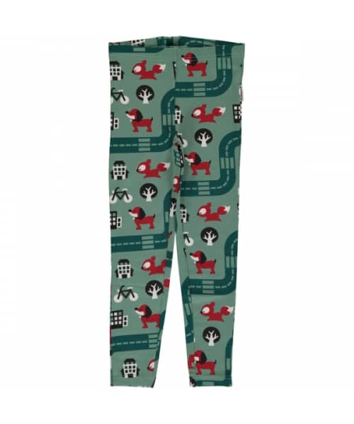 Big city organic cotton leggings from Maxomorra (86/92 18-24m)