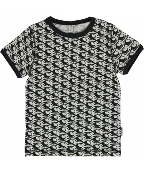 Helicopter organic short sleeve t-shirt - Maxomorra (18-24m 86/92cm)