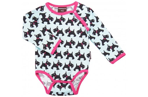 Scotty dog design organic cotton baby clothes by Maxomorra