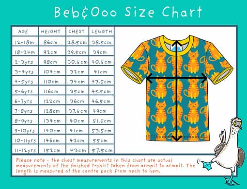 Beb&Ooo size chart