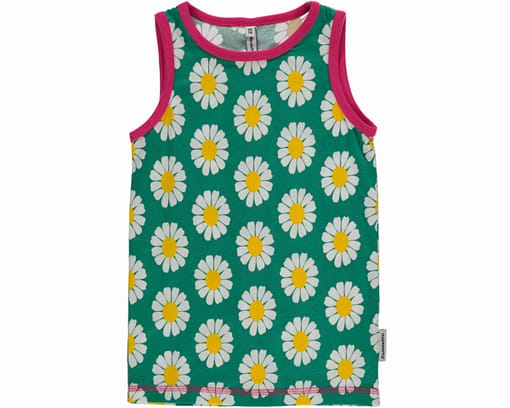 Bright daisy organic cotton Maxomorra vest