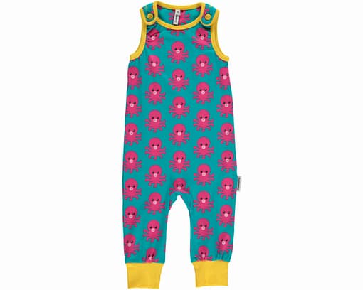 Octopus organic cotton dungarees