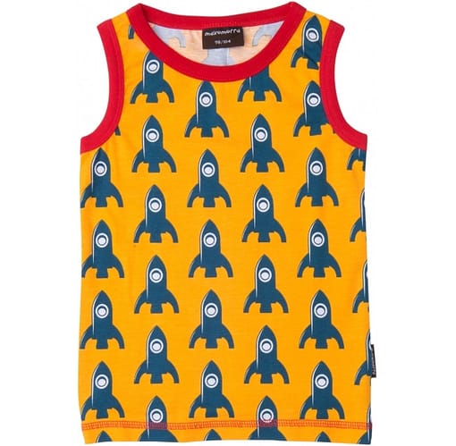 Bright boys rocket sleeveless vest by Maxomorra