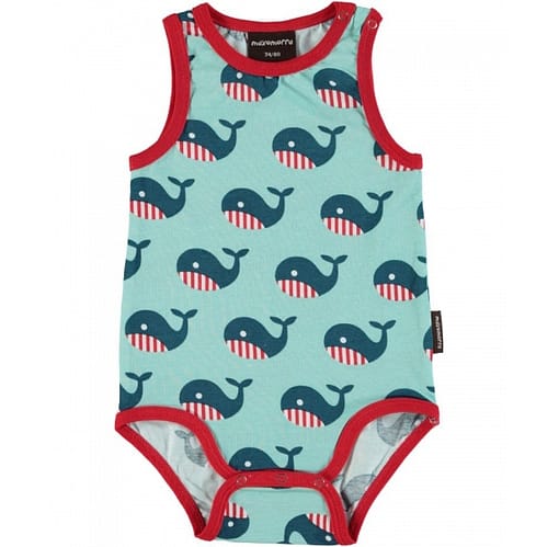 Tank top style baby vest by Maxomorra