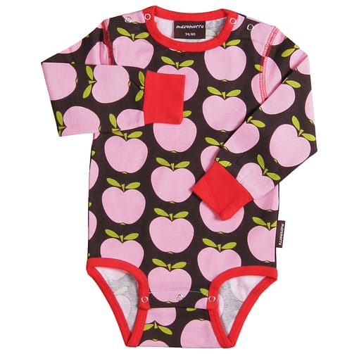 Organic long sleeve baby vest