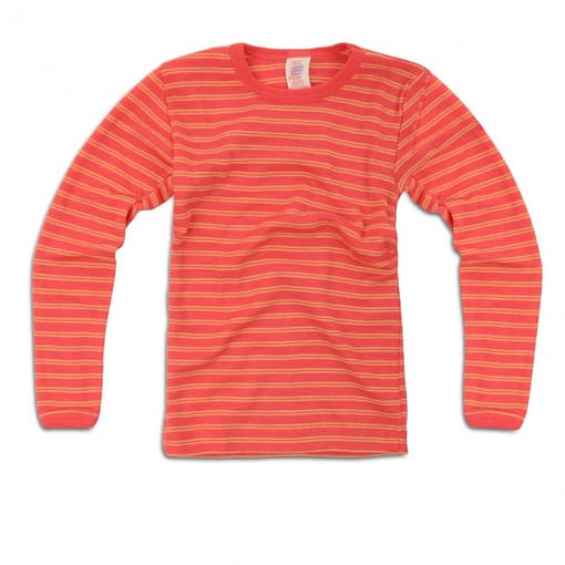 Eco base layer in wool and silk - children's vest by Engel