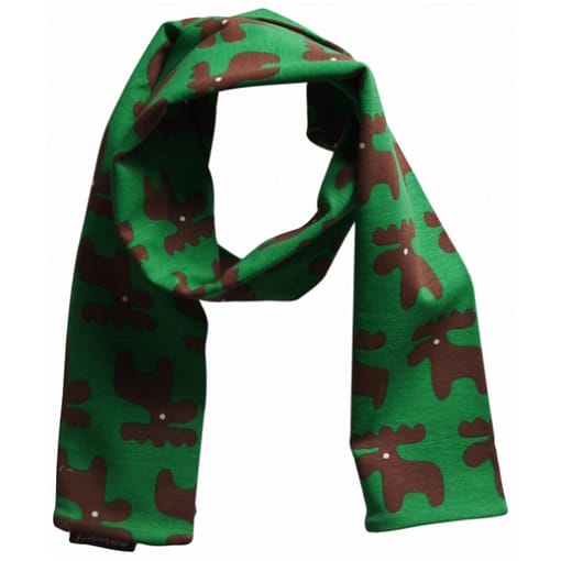 Organic cotton Christmas moose children's scarf