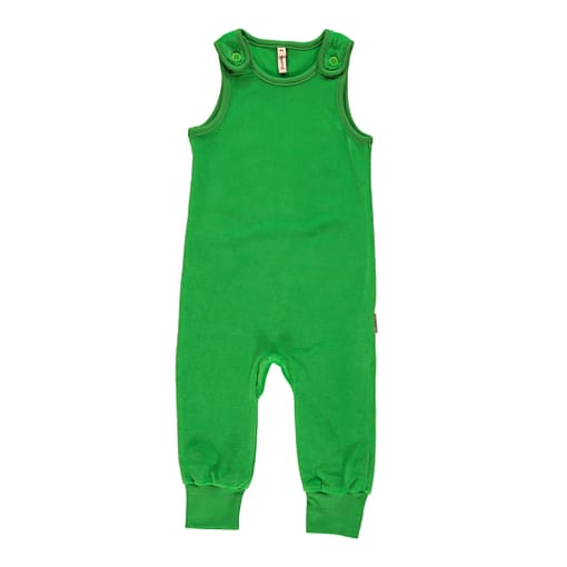 Maxomorra basics bright organic velour playsuit dungarees - Image 6