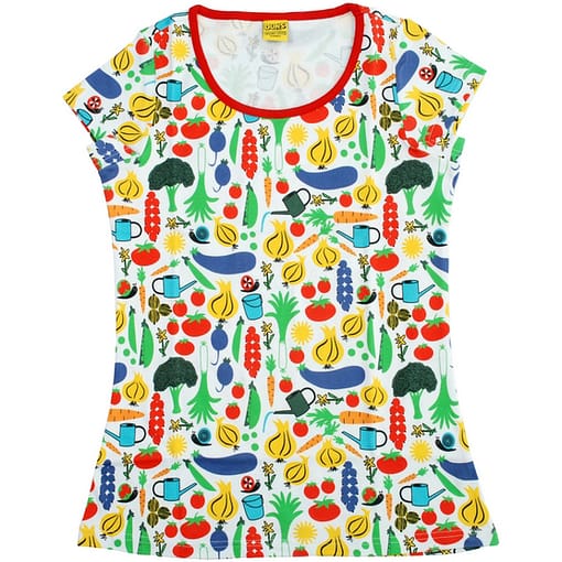 DUNS Sweden organic cotton ladies t-shirt in ice creams print (M) - Image 3