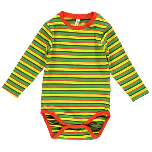 Organic cotton stripy baby vest by Maxomorra