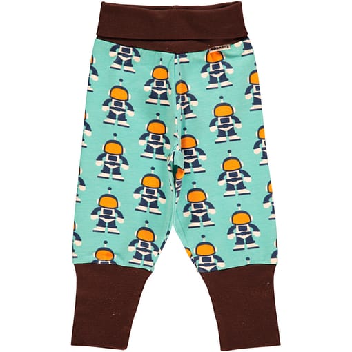 Astronaut baby trousers by Maxomorra on organic cotton (6-9m)
