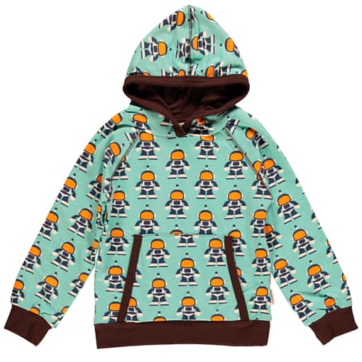 Astronaut children's hooded top by Maxomorra in organic cotton
