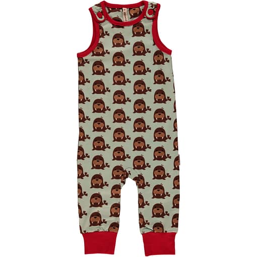 Maxomorra organic cotton Walross playsuit
