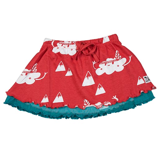 Doodle do organic cotton cloud mountain skirt (18-24m)