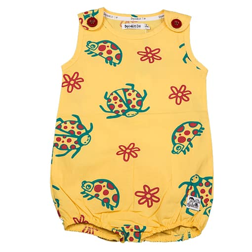 Doodle do organic cotton hippie times ladybird romper (18-24m)