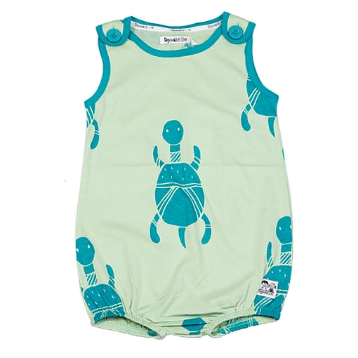 Doodle do organic cotton racing tortoise romper