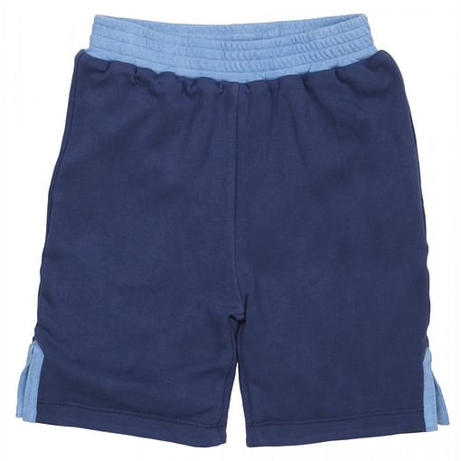 Green stripe reversible summer shorts by Piccalilly in organic cotton - Image 2