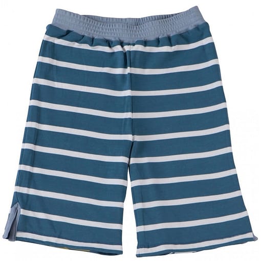 Lizard reversible summer shorts by Piccalilly in organic cotton - Image 2