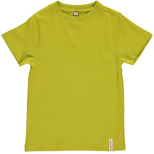 Maxomorra ~ Lime green organic cotton short sleeve t-shirt (3-4)