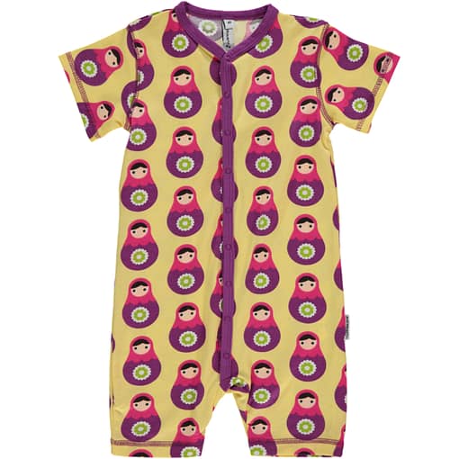 Babushka summer sleep suit in organic cotton