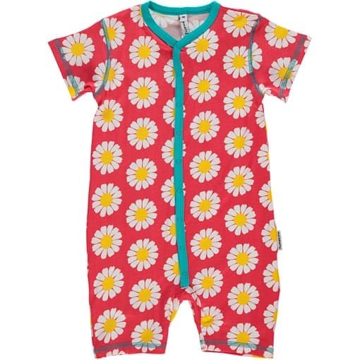 Daisies summer sleep suit in organic cotton