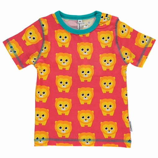 Lion print Maxomorra short sleeve t-shirt