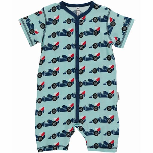 Racing car summer playsuit by Maxomorra