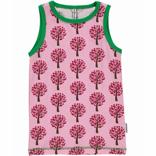 Tree print Maxomorra organic cotton vest