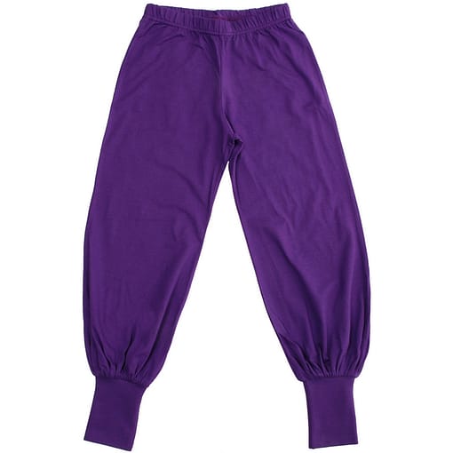 More than a Fling bright plain colour purple baggy joggers (18-24m)