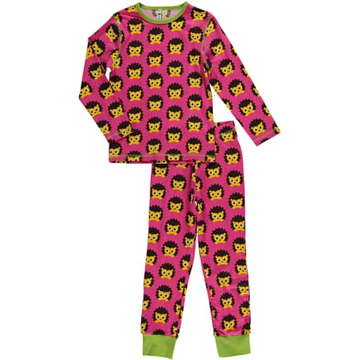 Maxomorra organic cotton pyjamas in hedgehog print