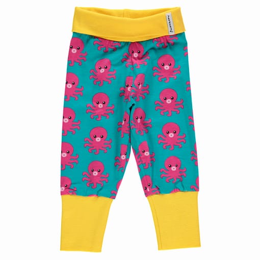 Maxomorra bright organic cotton baby trousers